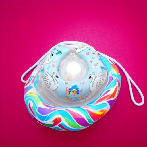 Надувной круг на шею FLIPPER с музыкой, голубой Roxy-Kids