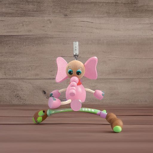 Подвеска на пружине РОЗОВЫЙ СЛОН Woody