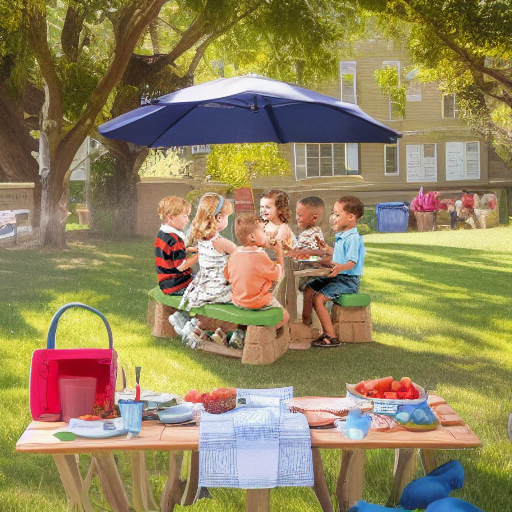 Столик для пикника с зонтом Step 2