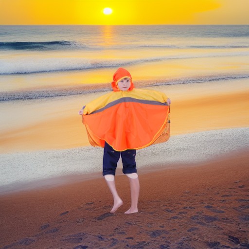 Дождевик СВЕТЛЯЧОК, оранжево-желтый, рост 110-116 Чудо-Чадо