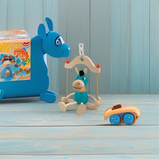 Подвеска на пружине ГОЛУБОЙ ОСЛИК Woody