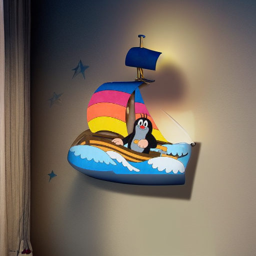 Лампа настенная КРОТ НА КОРАБЛЕ Pomy Toys