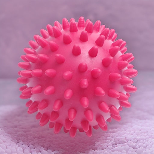 Мяч мягкий массажный ЕЖИК 12 см МалышОК розовый