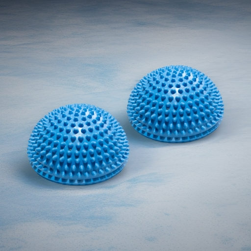 Полусфера массажно-балансировочная синяя, 2 штуки