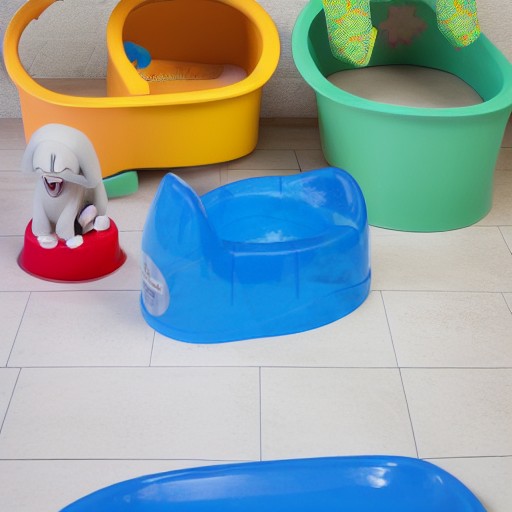 Горшок классический, синий Luvable Friends