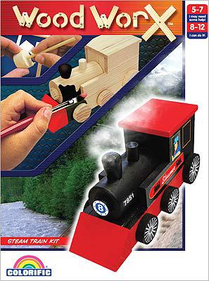 Модель деревянная ПАРОВОЗИК Colorific