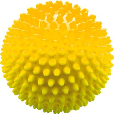 Мяч мягкий массажный ЕЖИК 12 см, желтый Альпина Пласт