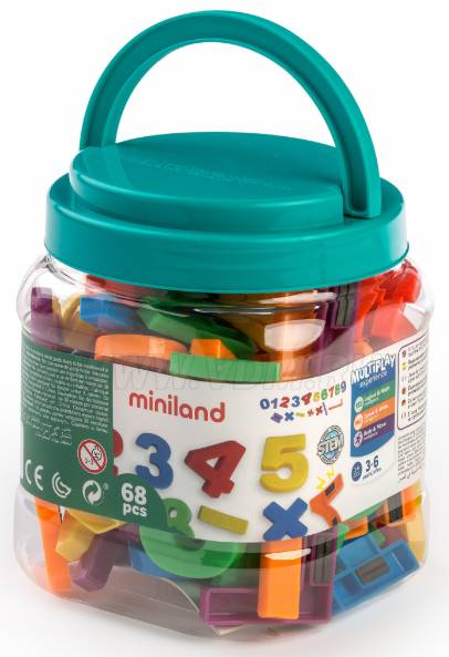 Набор магнитных цифр и знаков, 68 элементов Miniland