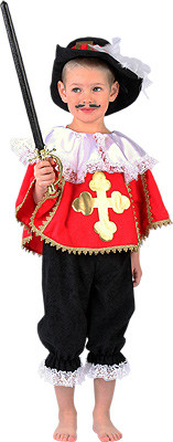 Карнавальный костюм Мушкетер красный, рост 128 Lipta TDP