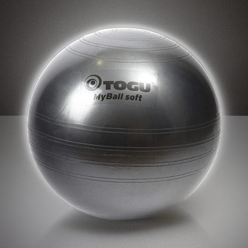 Гимнастический мяч TOGU My Ball Soft 55 см черный перламутровый