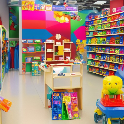 Детский игровой магазин с аксессуарами, красный/натуральный Roba