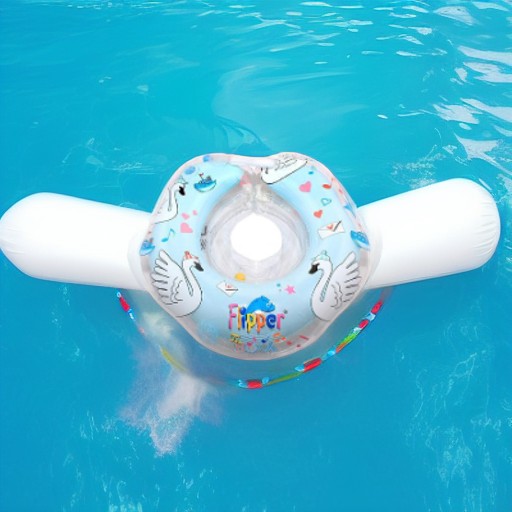 Надувной круг на шею FLIPPER с музыкой, голубой Roxy-Kids