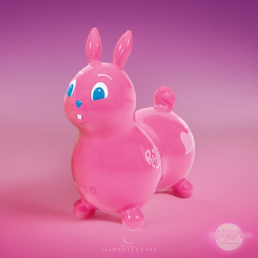 Попрыгун ЗАЙЧИК RAFFY, розовый Ledraplastic