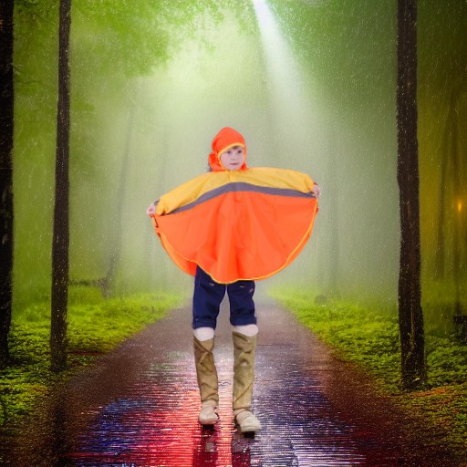 Дождевик СВЕТЛЯЧОК, оранжево-желтый, рост 86-92 Чудо-Чадо