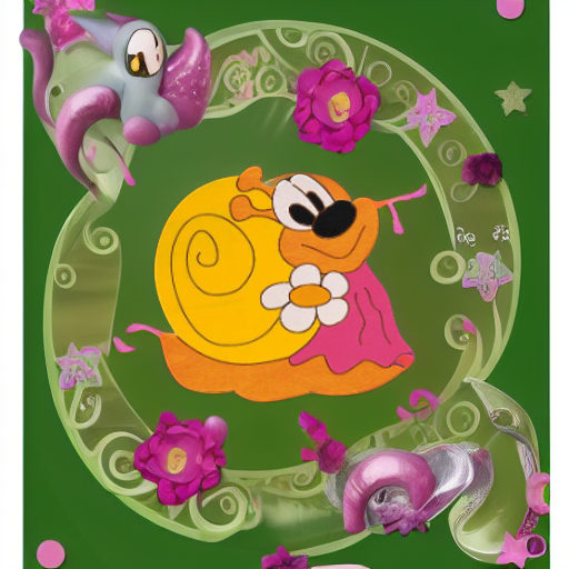 Декор на стену УЛИТКА-ДЕВОЧКА Pomy Toys