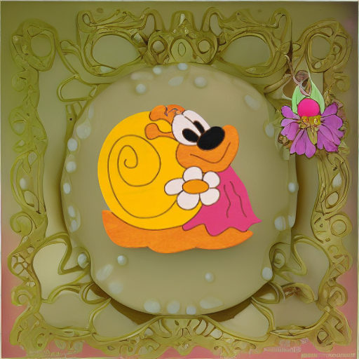 Декор на стену УЛИТКА-ДЕВОЧКА Pomy Toys