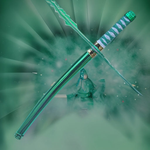 Меч самурая зеленый, 60 см Snowmen