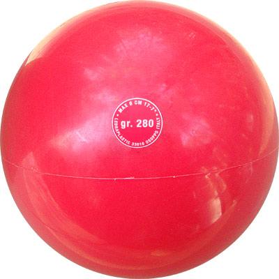 Мяч для художественной гимнастики RITMIC 280 г, красный Ledraplastic