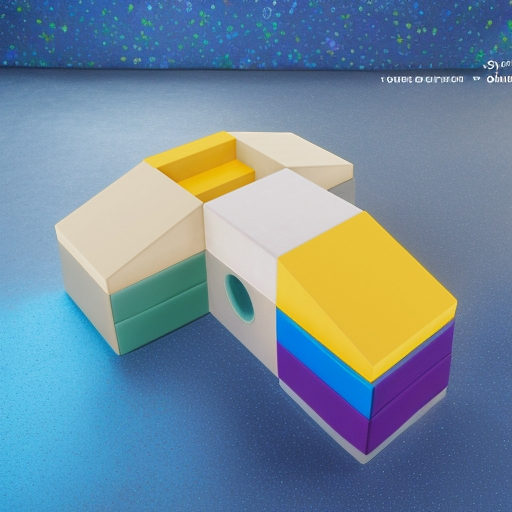 Мягкие игровые блоки Звездолет Pastel Romana