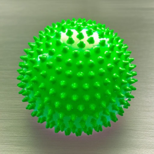 Мяч мягкий массажный ЕЖИК 18 см, зеленый Альпина Пласт