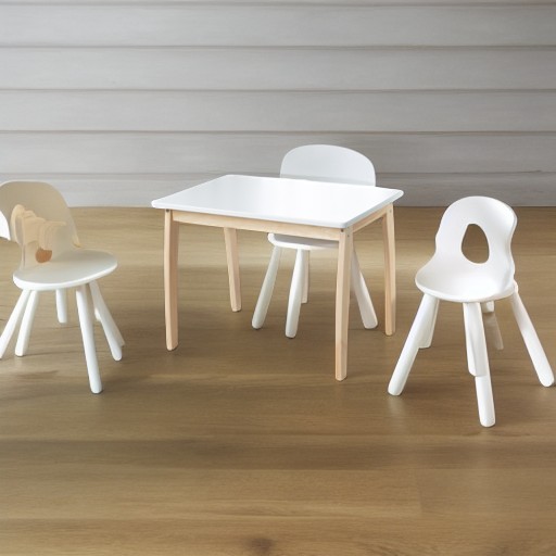 Детский стол белый/натуральный Roba