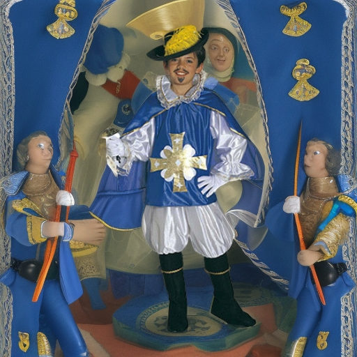 Мушкетер синий, рост 128 Widmann