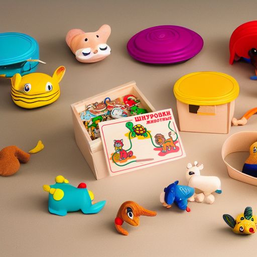 Шнуровка Животные в коробке с крышкой ЛЭМ