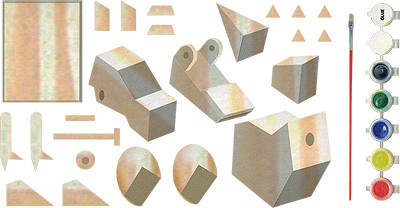 Модель деревянная ТИРЕКС Colorific