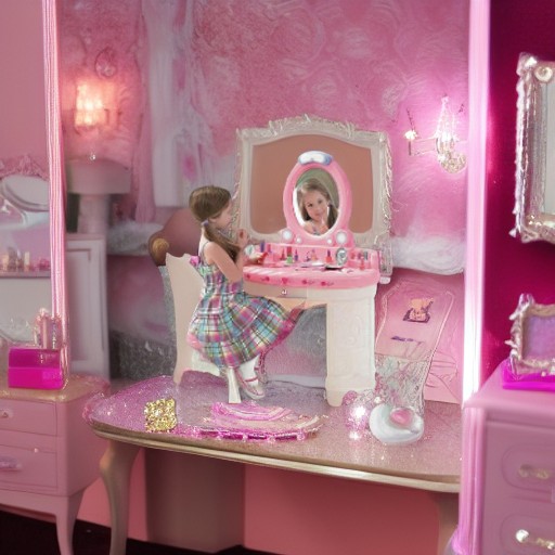 Туалетный столик МАЛЕНЬКАЯ БАРБИ FANTASY VANITY Step 2