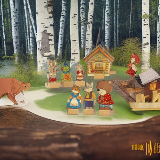 Набор ПЕРСОНАЖИ СКАЗКИ ТЕРЕМОК Краснокамская игрушка