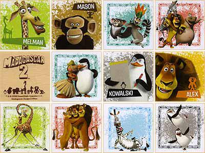 Парные картинки МАДАГАСКАР Woody