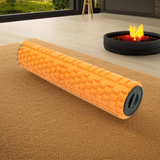 Цилиндр массажный 66х14 см оранжевый IronMaster