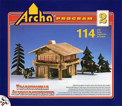 Набор конструктор деревянный ARCHA-2 ALPEN, 114 деталей Archa Program