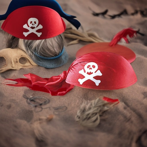 Головной убор ПИРАТА, красный Widmann