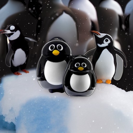 Чемодан и рюкзак ПИНГВИН Cuties and Pals