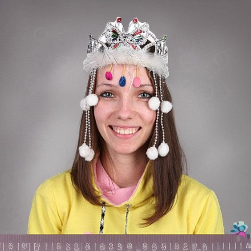 Тиара малиновая (узор бабочка) Snowmen