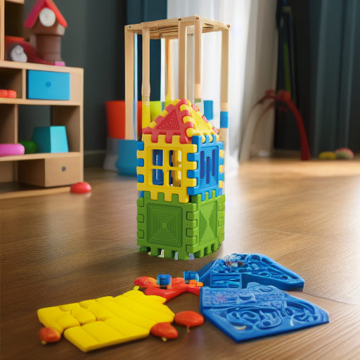 Тактильный конструктор Башня, 12 элементов Weplay