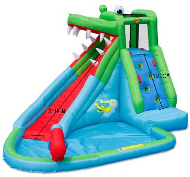 Надувная водная горка Крокодил Happy Hop