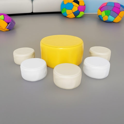 Набор мягких блоков мебели Чаепитие, 6 элементов Pastel Romana