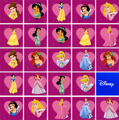 Парные картинки ПРИНЦЕССЫ ДИСНЕЯ Dino