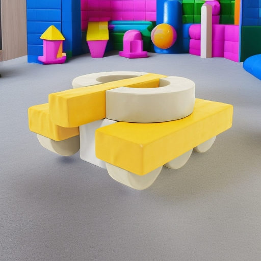 Мягкие игровые блоки Танк Pastel Romana