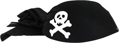 Головной убор ПИРАТА, черный Widmann