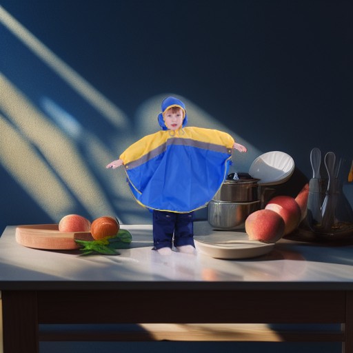 Дождевик СВЕТЛЯЧОК, сине-желтый, рост 122-128 Чудо-Чадо