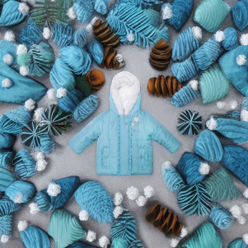 Куртка утепленная с вышивкой (голубая), 2 года Bon Bebe