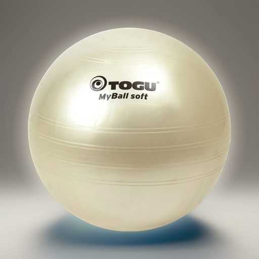 Гимнастический мяч TOGU My Ball Soft 75 см белый перламутровый