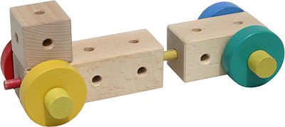 Деревянный конструктор Ki 1, 65 деталей Matador