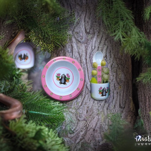 Набор КРОТИК 4 предмета, розовый Moravska Ustrenda Brno