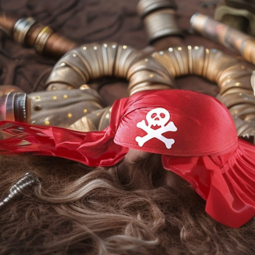 Головной убор ПИРАТА, красный Widmann