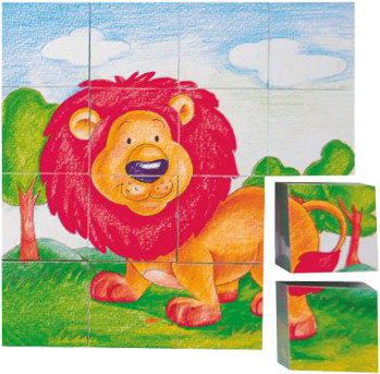 Кубики с картинками ЦАРЬ ЗВЕРЕЙ Woody