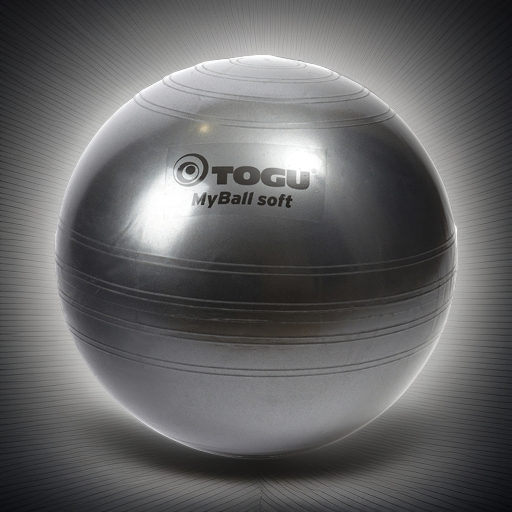 Гимнастический мяч TOGU My Ball Soft 75 см черный перламутровый